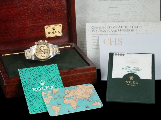 Rolex Daytona Cosmograph Zenith Champagne - Rolex Guarantee W Serial  Watch  16523 